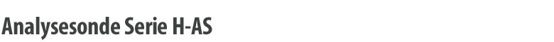 Analysesonde Serie H-AS